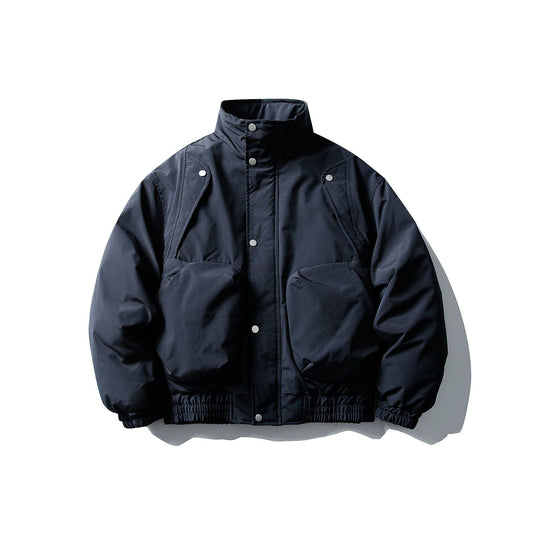 Herren Kurzboxy Thermo‑Bomber mit hohem Stehkragen und aufgesetzten XXL‑Taschen Nord Taschen