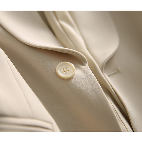 Damen Figurnaht-taillierter Blazer mit Schalkragen und formgebender Innenverarbeitung Nord Taschen