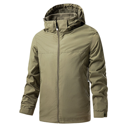 Herren Leichte Outdoorjacke mit verstellbarer Kapuze Nord Taschen 1787797788