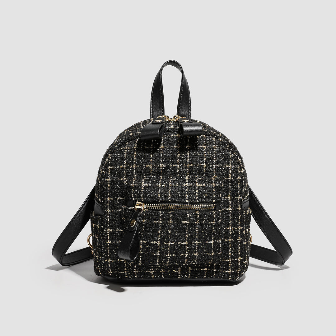 Damen Rucksacktasche mit elegantem Gewebe und praktischen Reißverschluss Nord Taschen