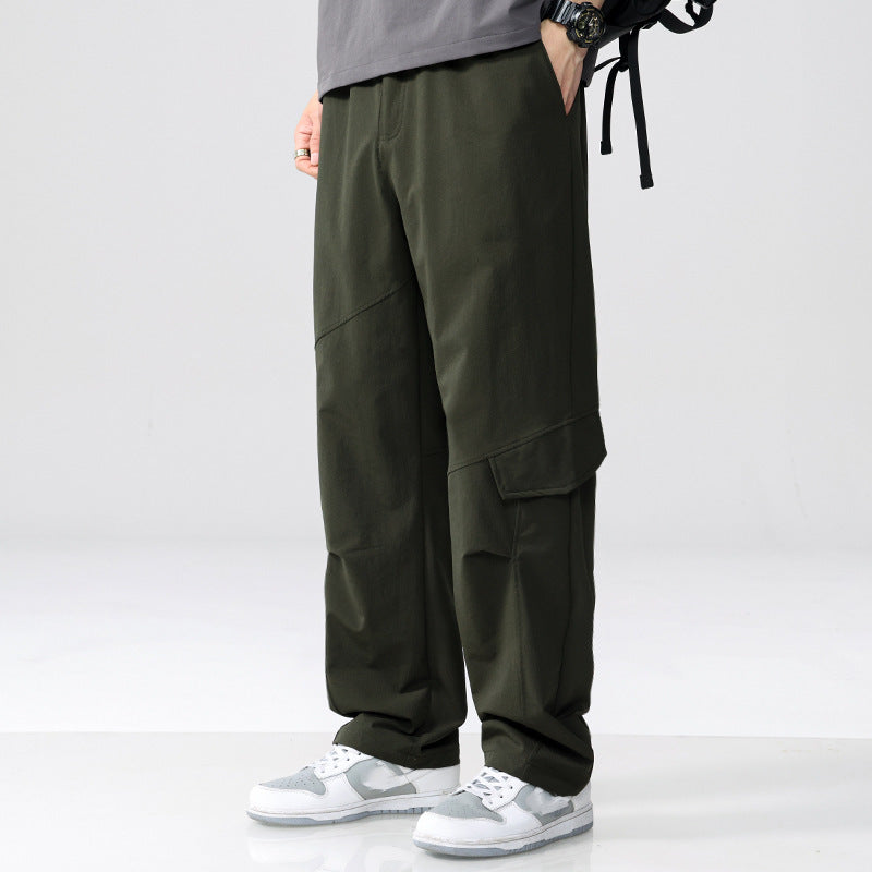Herren Cargo-Hose im Utility-Look mit Relaxed-Fit, Mehrfach-Beintaschen und elastischem Bund Nord Taschen