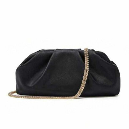 Damen elegantes Clutch mit metallischem Finish und zeitgemäßem Kettenriemen Nord Taschen
