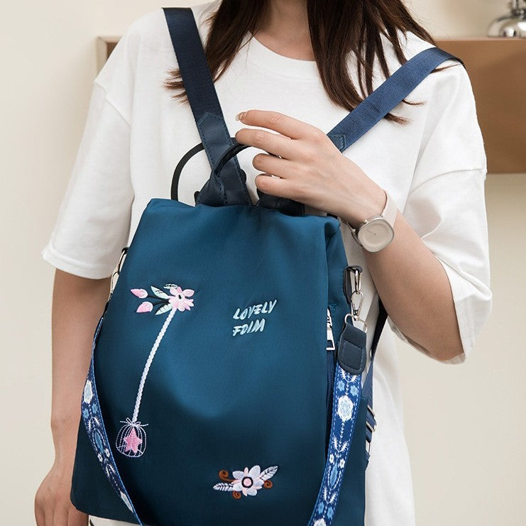 Damen Rucksack mit floralem Stickdesign Nord Taschen