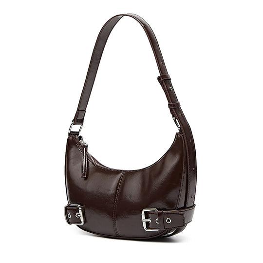 Damen Hobo-Tasche mit modernen Schnallenakzenten und leicht gewölbter Silhouette Nord Taschen