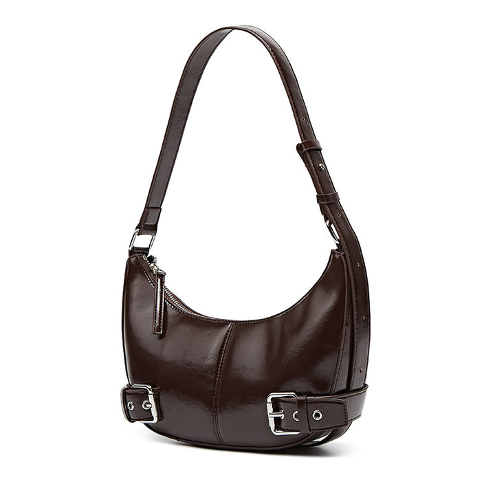Damen Hobo-Tasche mit modernen Schnallenakzenten und leicht gewölbter Silhouette Nord Taschen