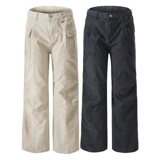 Damen Weite Utility-Cargohose mit extra weitem Schlag, aufgesetzten Pattentaschen und verstärkten Nähten Nord Taschen