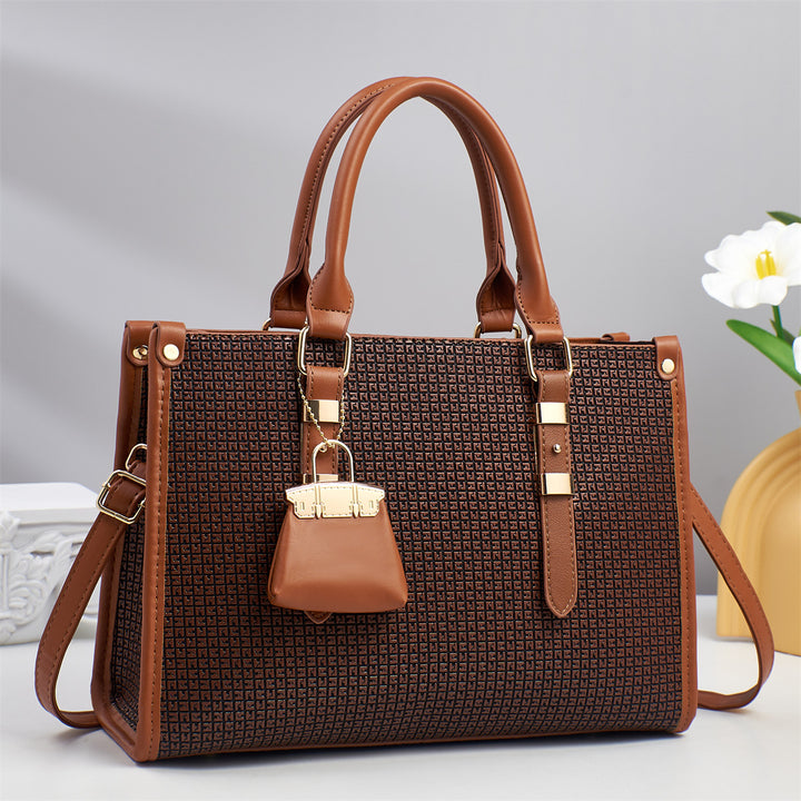Damen strukturierte Handtasche mit abnehmbarer Mini-Tasche Nord Taschen