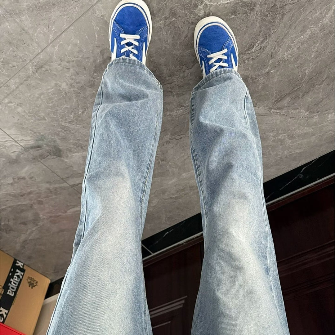 Damen Weitgeschnittene Denim-Jeans Nord Taschen