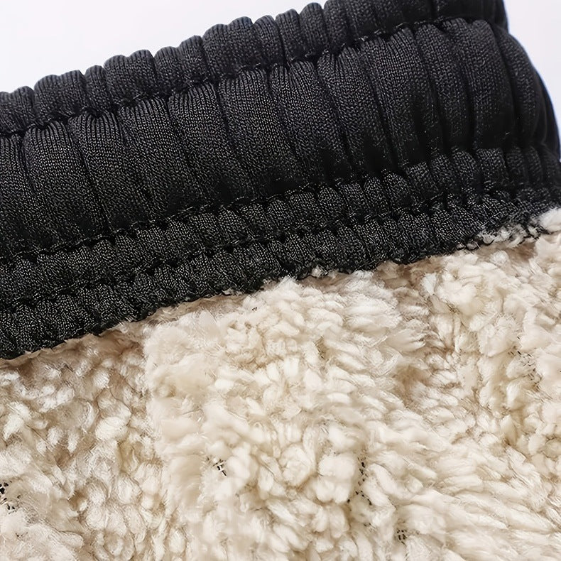 Herren Thermo-gefütterte Jogginghose mit Sherpa-Innenfutter und elastischem Bund Nord Taschen