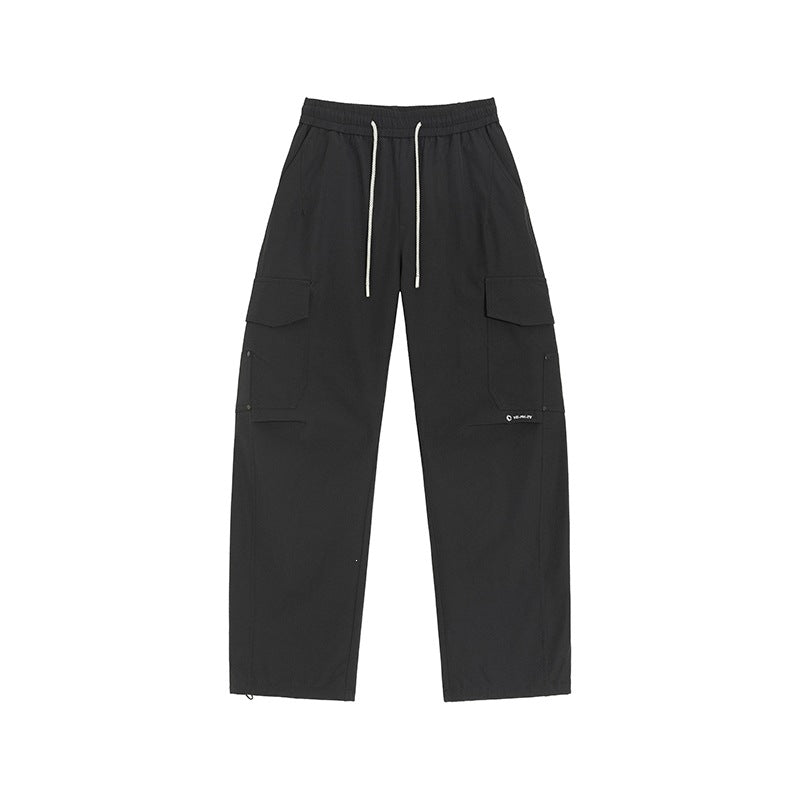 Herren Cargo-Freizeithose mit elastischem Bund, Kordelzug & aufgesetzten Klappentaschen Nord Taschen