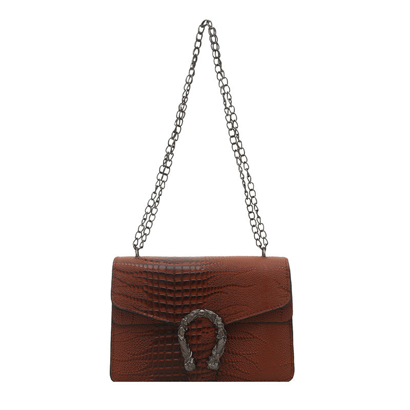 Damen elegante Handtasche mit stilvollem Schlangenverschluss Nord Taschen