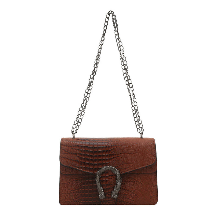 Damen elegante Handtasche mit stilvollem Schlangenverschluss Nord Taschen