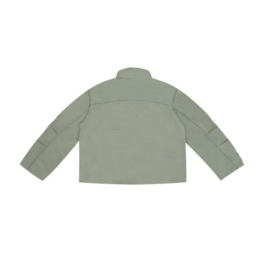 Damen Kurzjacke im Utility-Look mit Stehkragen und verdecktem Reißverschluss Nord Taschen