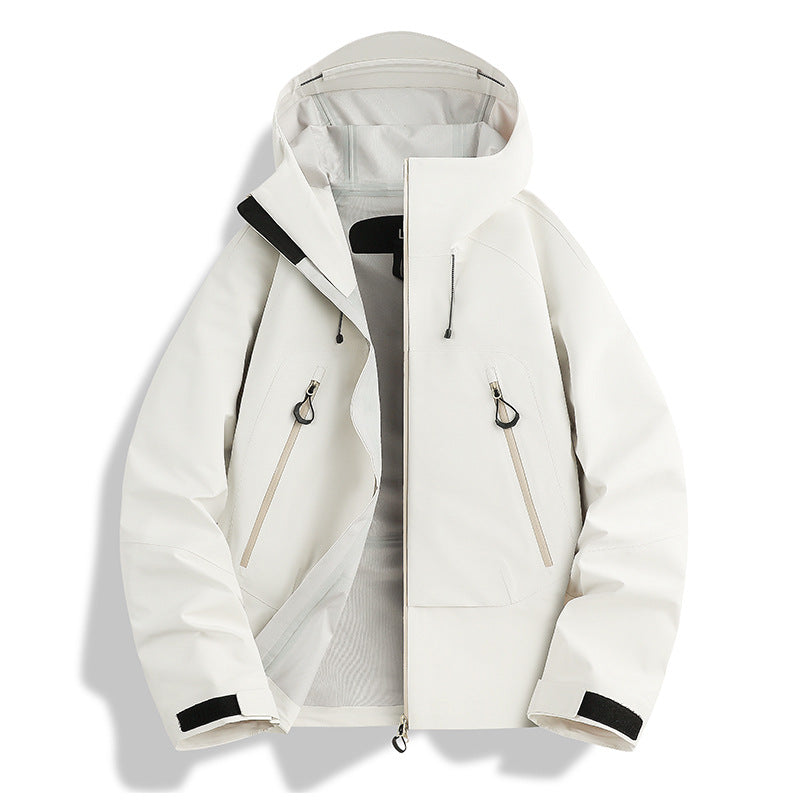 Herren wasserdichte Softshell-Jacke mit herausnehmbarer Stepp-Innenjacke Nord Taschen
