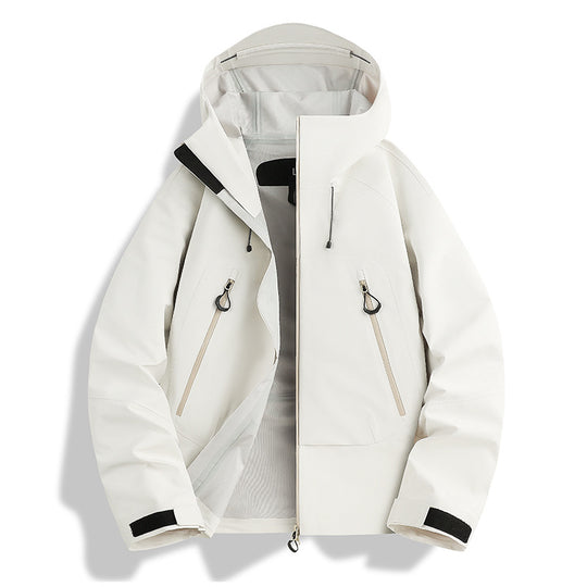 Herren wasserdichte Softshell-Jacke mit herausnehmbarer Stepp-Innenjacke Nord Taschen