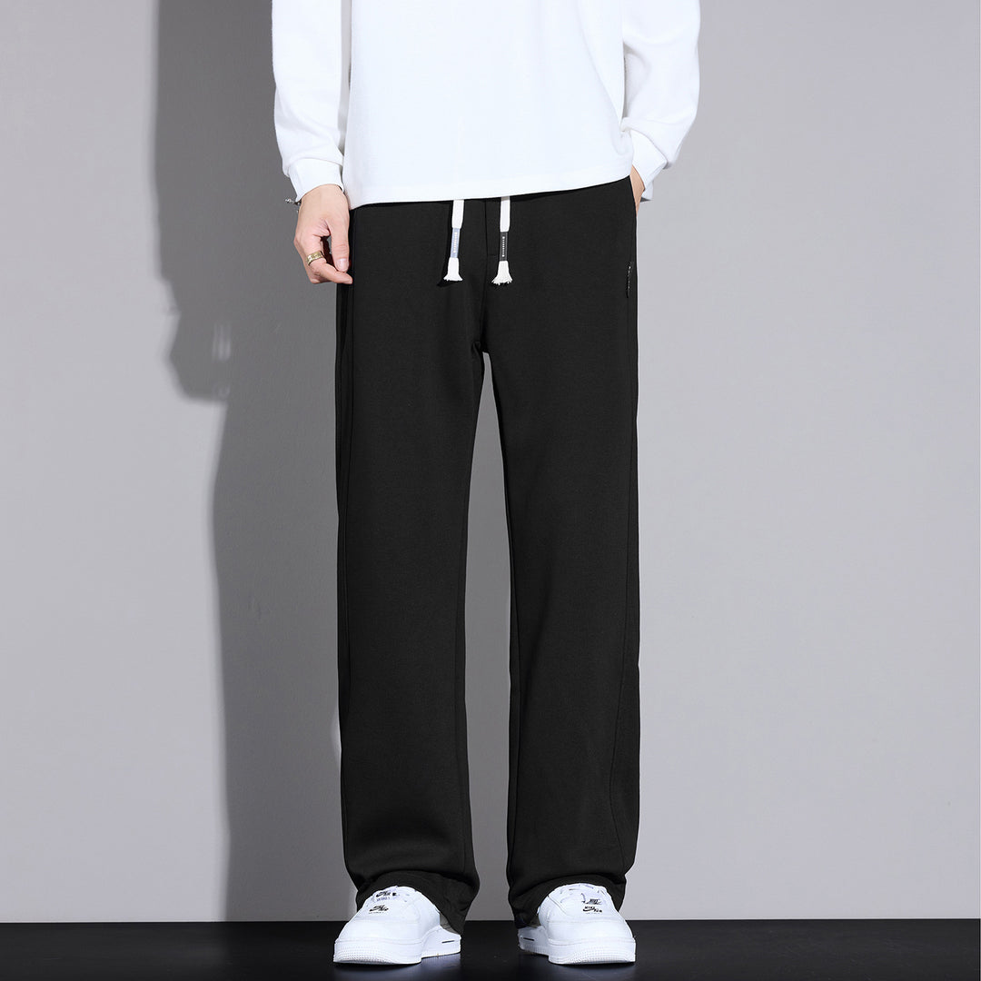 Herren Locker geschnittene Sweatpants mit Kordelzug und geradem Bein Nord Taschen