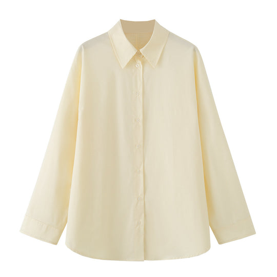 Damen Oversize-Hemdbluse mit Kentkragen und verdeckter Knopfleiste Nord Taschen