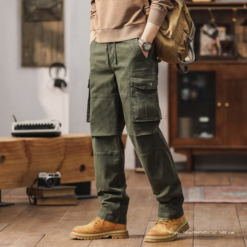 Herren Robuste Relaxed-Fit Cargohose mit verstärkten Knien und Mehrfach-Taschen Nord Taschen