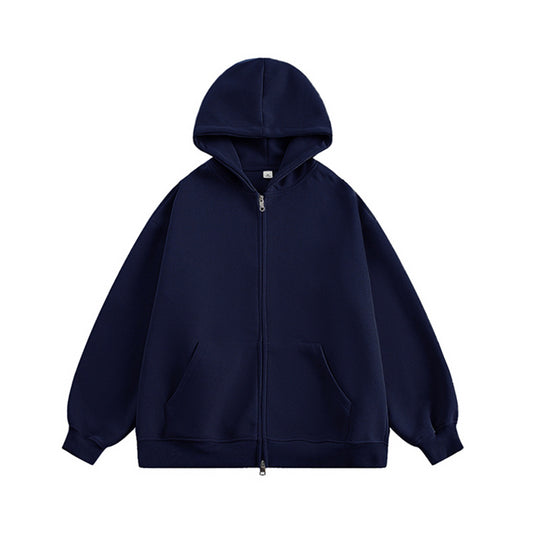 Unisex Oversize-Kapuzenjacke mit durchgehendem Reißverschluss und weichem Fleece-Innenfutter Nord Taschen