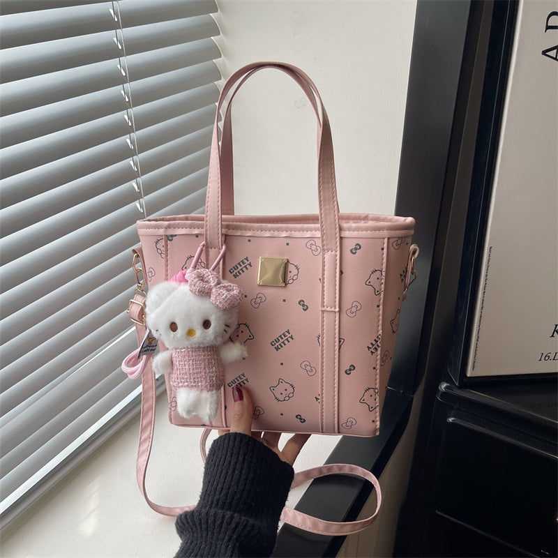 Damen Einkaufstasche mit niedlichem Design und abnehmbarem Anhänger Nord Taschen