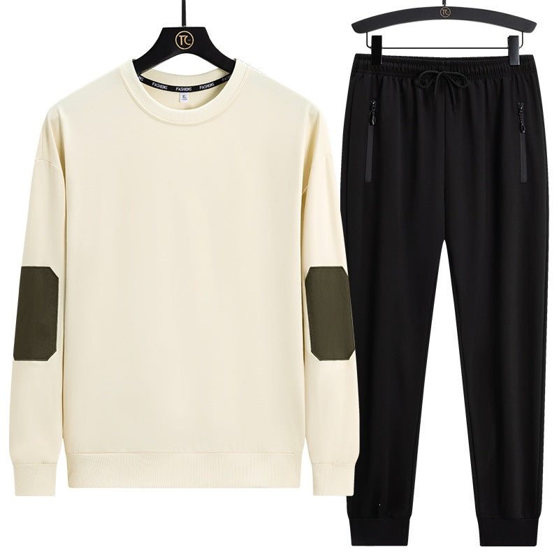 Herren Sportives Lounge-Set aus Funktionsfleece mit Ellenbogenpatches & Reißverschlusstaschen Nord Taschen