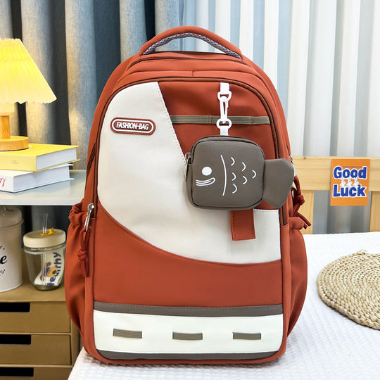Damen Freizeit-Rucksack mit funktionalem Fächerdesign und kreativen Anhängern Nord Taschen