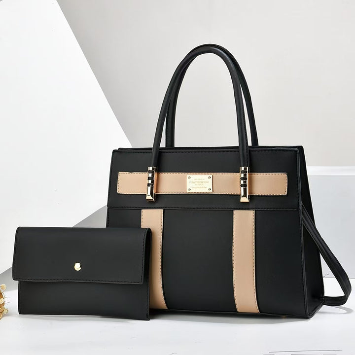 Damen elegante Handtasche mit abnehmbarer Geldbörse Nord Taschen