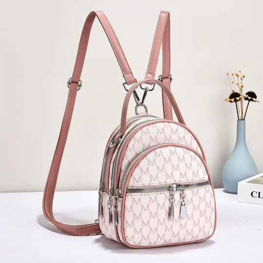 Damen Rucksack-Tasche mit elegantem Muster und mehreren Fächern Nord Taschen