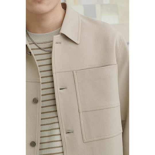 Herren Boxy-Hemdjacke mit großformatigen aufgesetzten Brusttaschen Nord Taschen