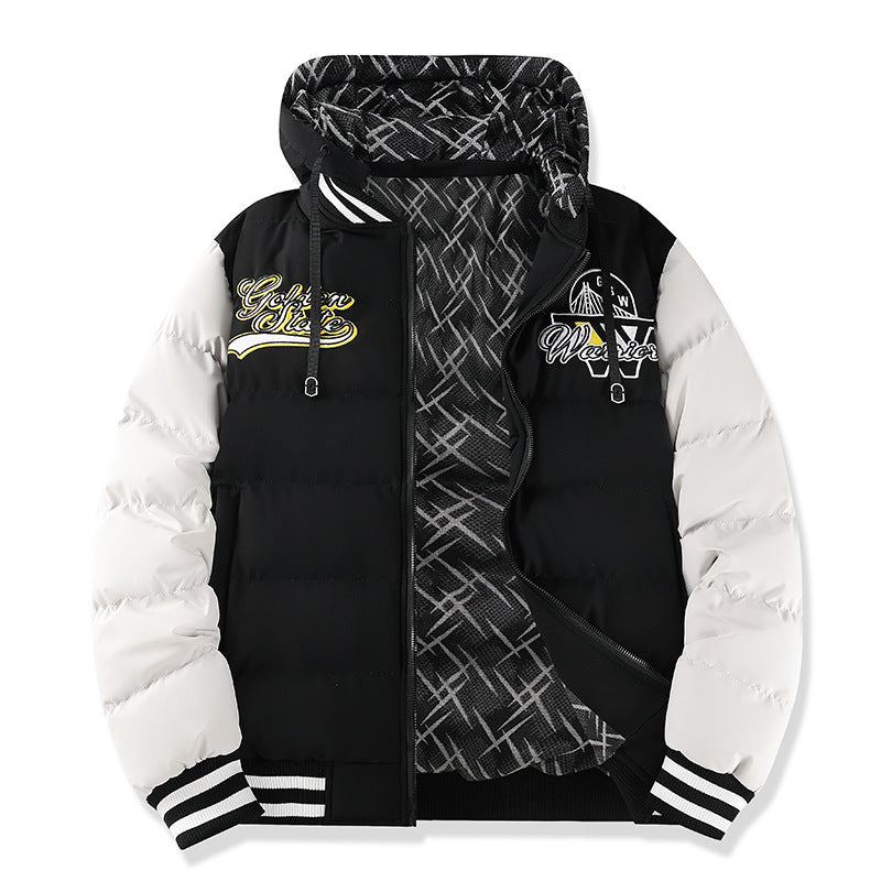 Herren Modische Steppjacke mit hohem Kragen und kontrastierenden Akzenten Nord Taschen