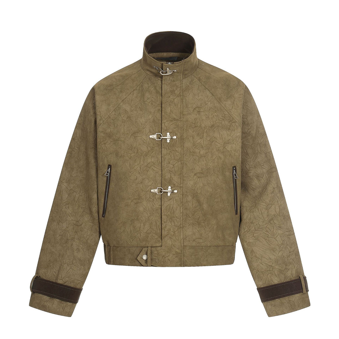Unisex Kurz geschnittener Boxy‑Blouson mit Knebelverschlüssen und verstellbaren Manschetten Nord Taschen
