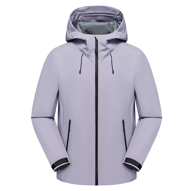 Herren Urbaner Softshell-Regenparka mit getapten Nähten, verstellbarer Kapuze und wasserdichtem Reißverschluss Nord Taschen