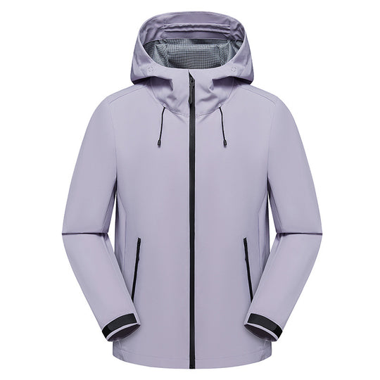 Herren Urbaner Softshell-Regenparka mit getapten Nähten, verstellbarer Kapuze und wasserdichtem Reißverschluss Nord Taschen