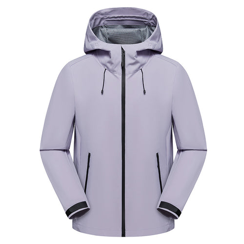 Herren Urbaner Softshell-Regenparka mit getapten Nähten, verstellbarer Kapuze und wasserdichtem Reißverschluss Nord Taschen