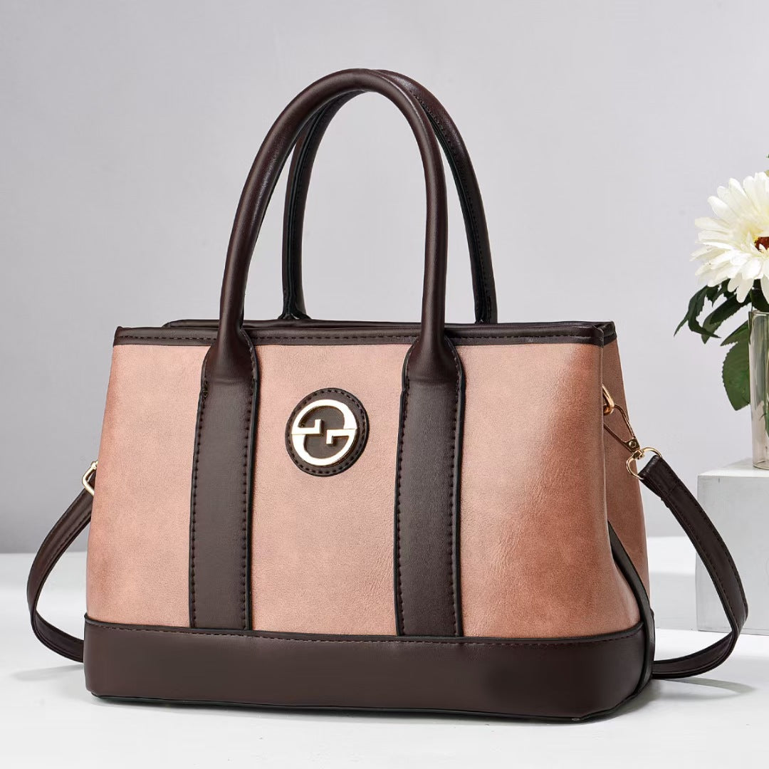 Damen elegante Handtasche mit glänzenden Akzenten Nord Taschen