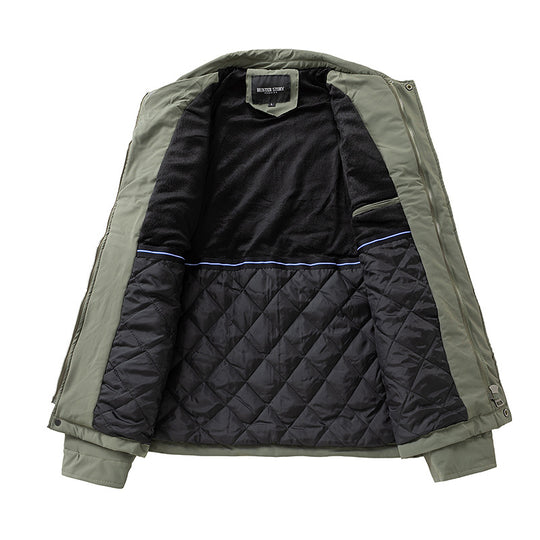 Herren Übergangsjacke mit hohem Kragen und elastischen Bündchen Nord Taschen