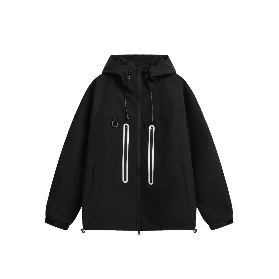 Damen Wasserdichte Parka-Jacke mit Kapuze und versiegelten Reißverschlüssen Nord Taschen