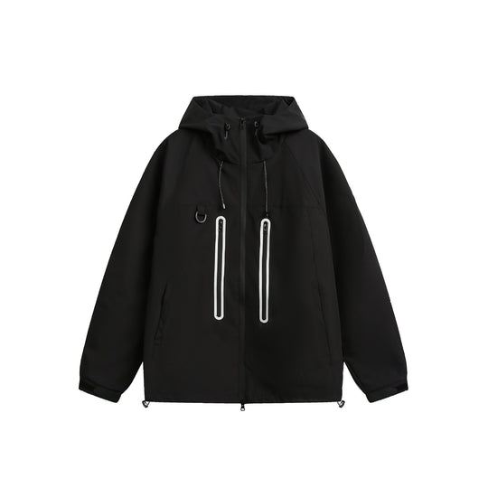 Damen Wasserdichte Parka-Jacke mit Kapuze und versiegelten Reißverschlüssen Nord Taschen
