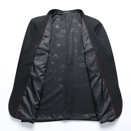 Herren Elegantes Einreihiges Sakko mit atmungsaktivem Wollmix und aufgesetzten Taschen Nord Taschen