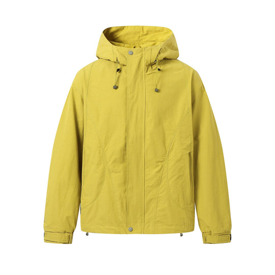 Unisex Kurz geschnittene wasserabweisende Kapuzenjacke im Boxy‑Cut mit Tunnelzug und verstellbaren Manschetten Nord Taschen