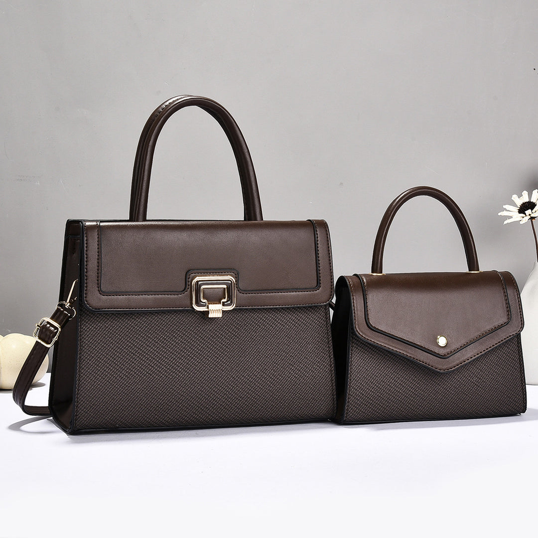 Damen Handtaschen-Set mit strukturiertem Design und eleganter Mini-Umhängetasche Nord Taschen