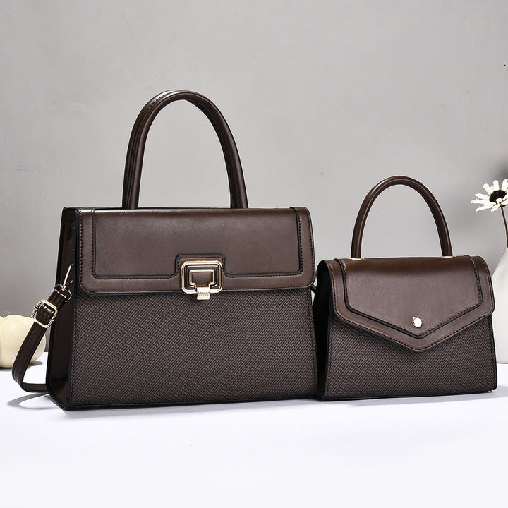 Damen Handtaschen-Set mit strukturiertem Design und eleganter Mini-Umhängetasche Nord Taschen