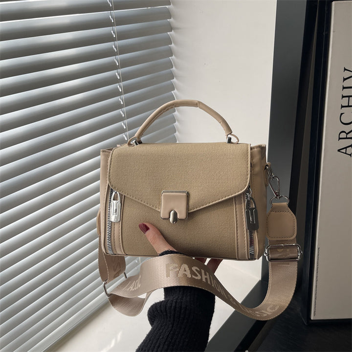 Damen elegante Handtasche mit praktischen Reißverschlussfächern Nord Taschen