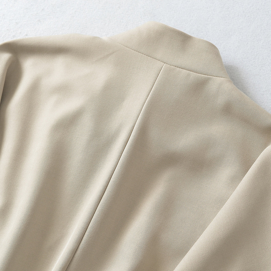 Damen Cropped Cape-Blouson mit Stehkragen, verdeckter Leiste und elastischem Saum Nord Taschen