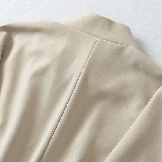 Damen Cropped Cape-Blouson mit Stehkragen, verdeckter Leiste und elastischem Saum Nord Taschen