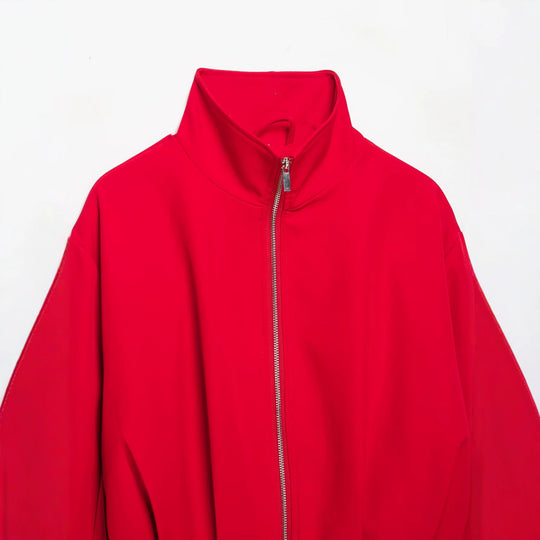 Damen Cropped-Boxy-Jacke mit hohem Stehkragen und durchgehendem Reißverschluss Nord Taschen