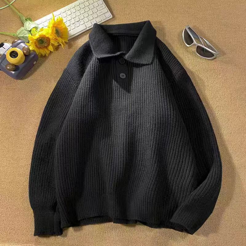 Damen Feinstrick-Polopullover mit Rippenstruktur und Zwei-Knopf-Leiste Nord Taschen