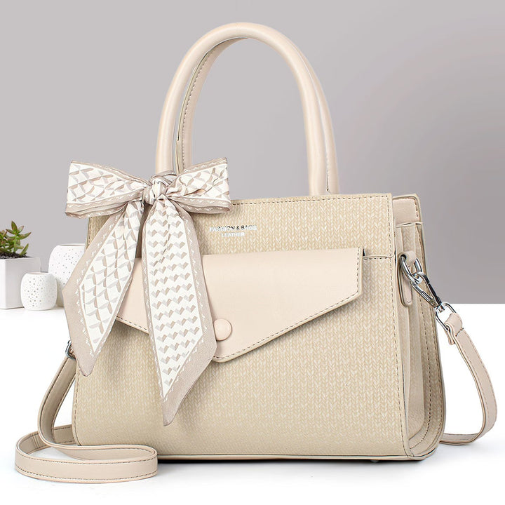 Damen elegante Handtasche mit modischem Schal Nord Taschen