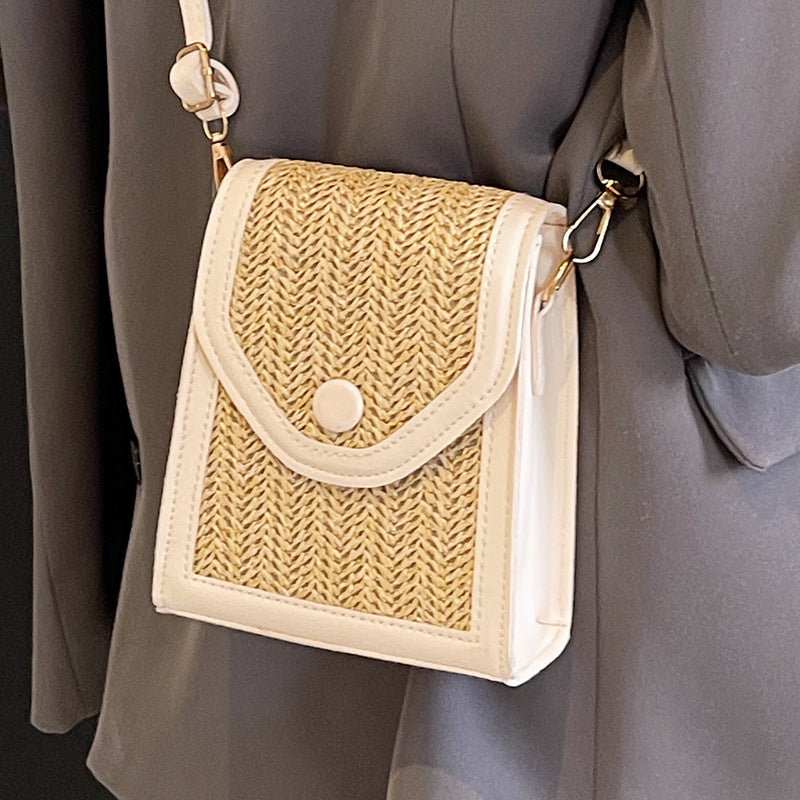 Damen Umhängetasche mit elegantem geflochtenem Design Nord Taschen