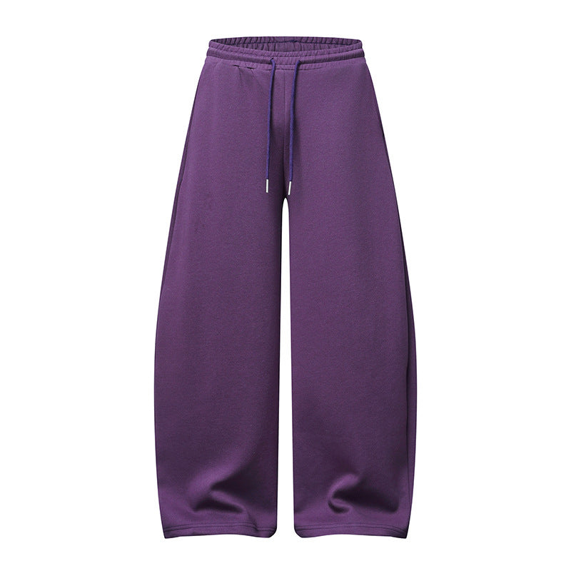 Damen Palazzo-Sweatpants mit hohem Elastikbund, Kordelzug und extra weitem Bein Nord Taschen